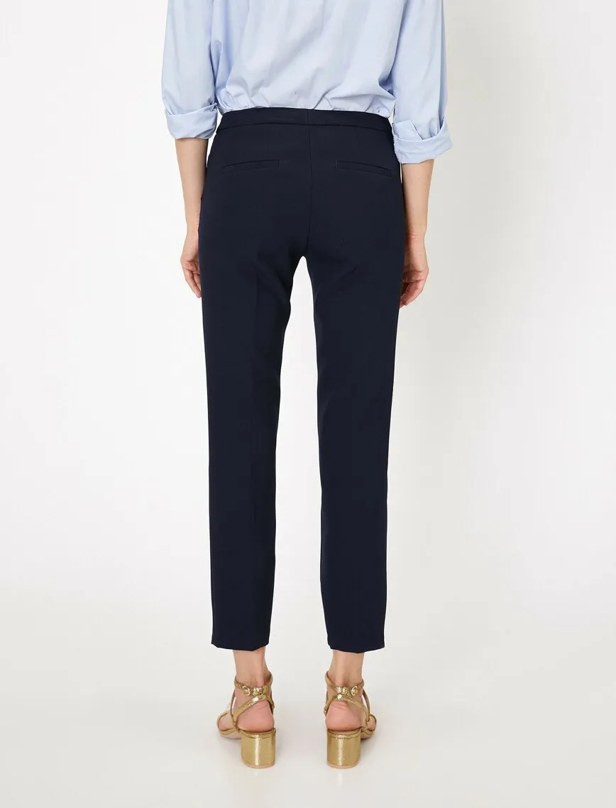16293 Navy Pocket Detail Trousers