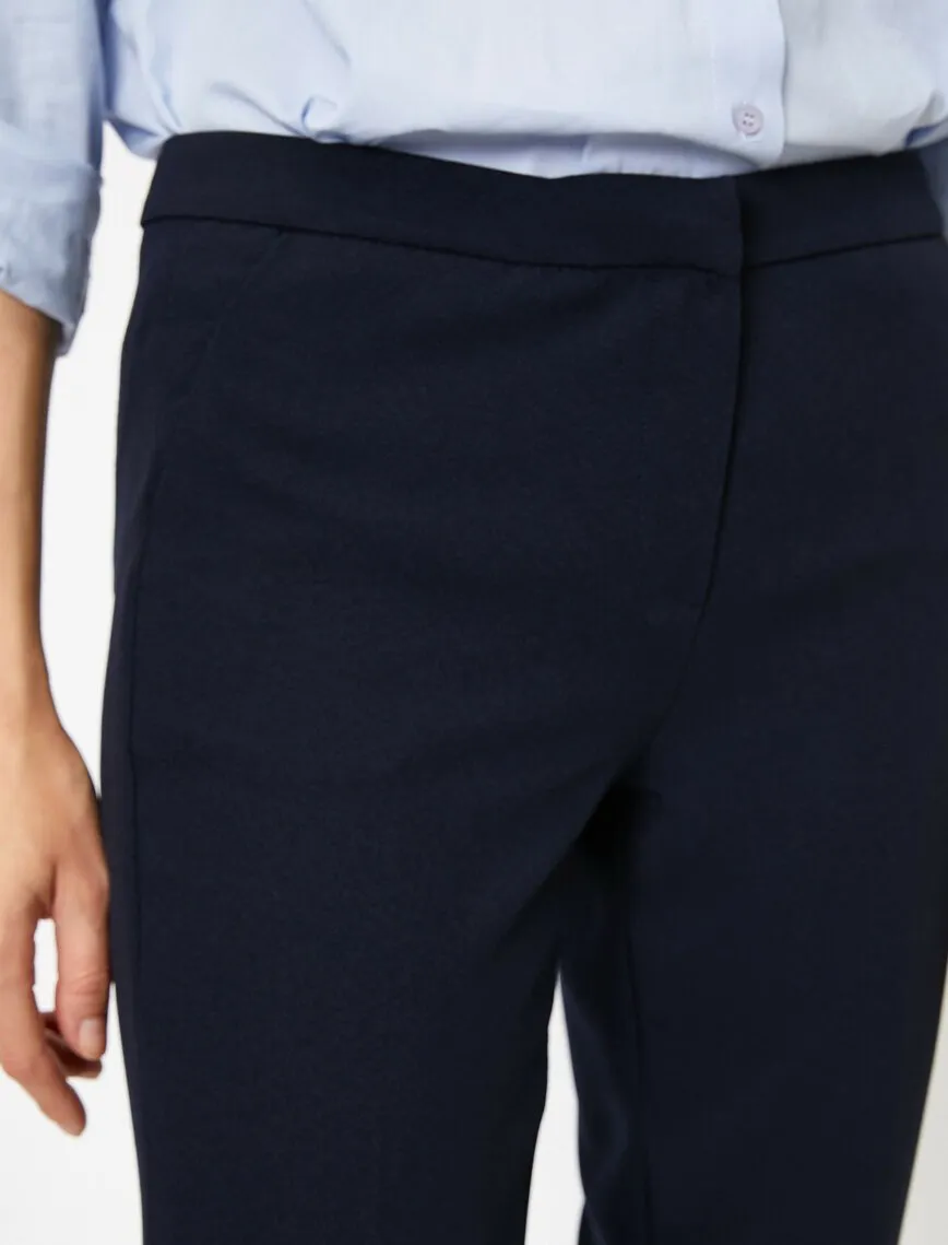 16293 Navy Pocket Detail Trousers