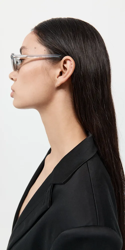 90s Slim Oval Sunglasses Smoke