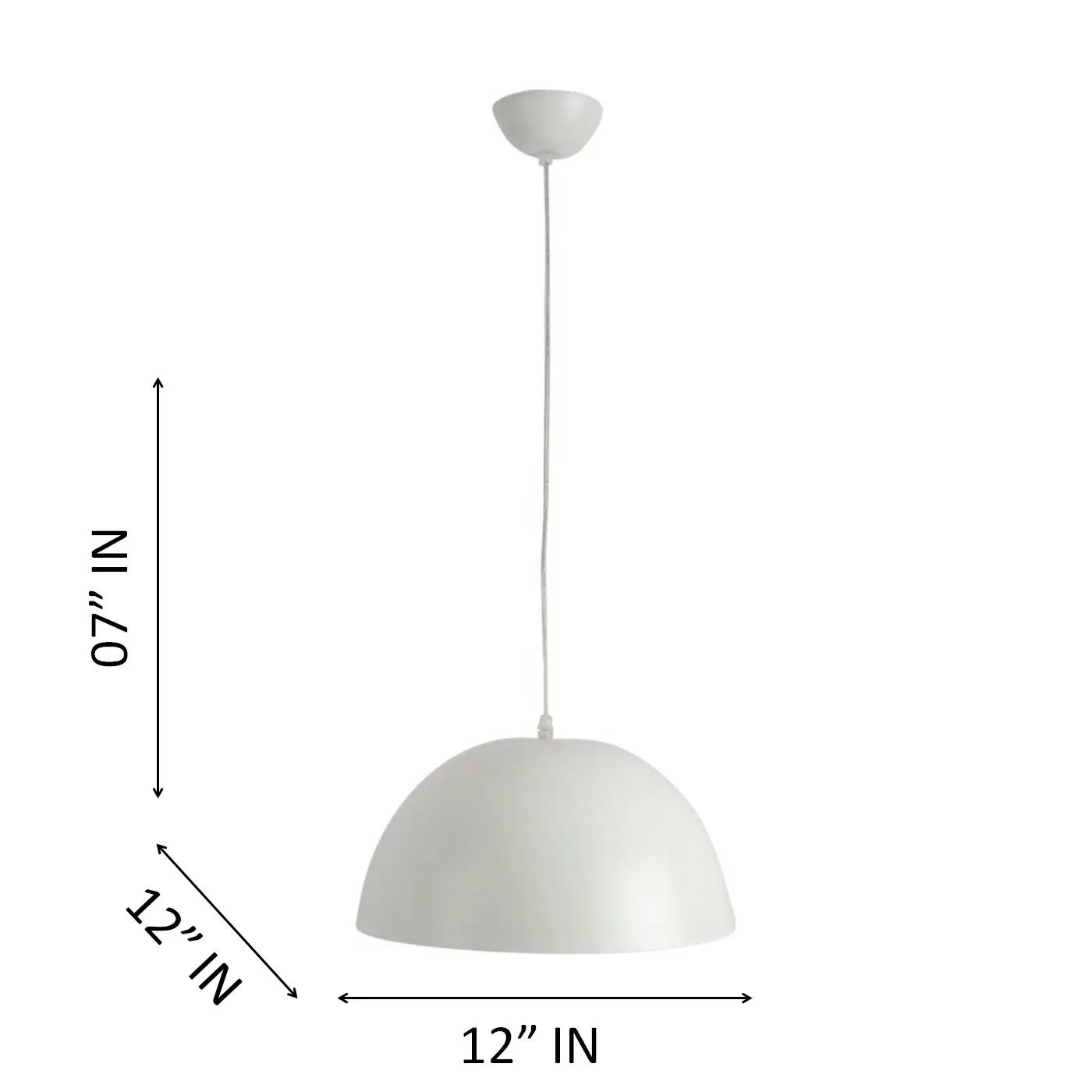 Antique Black Metal Hanging Light