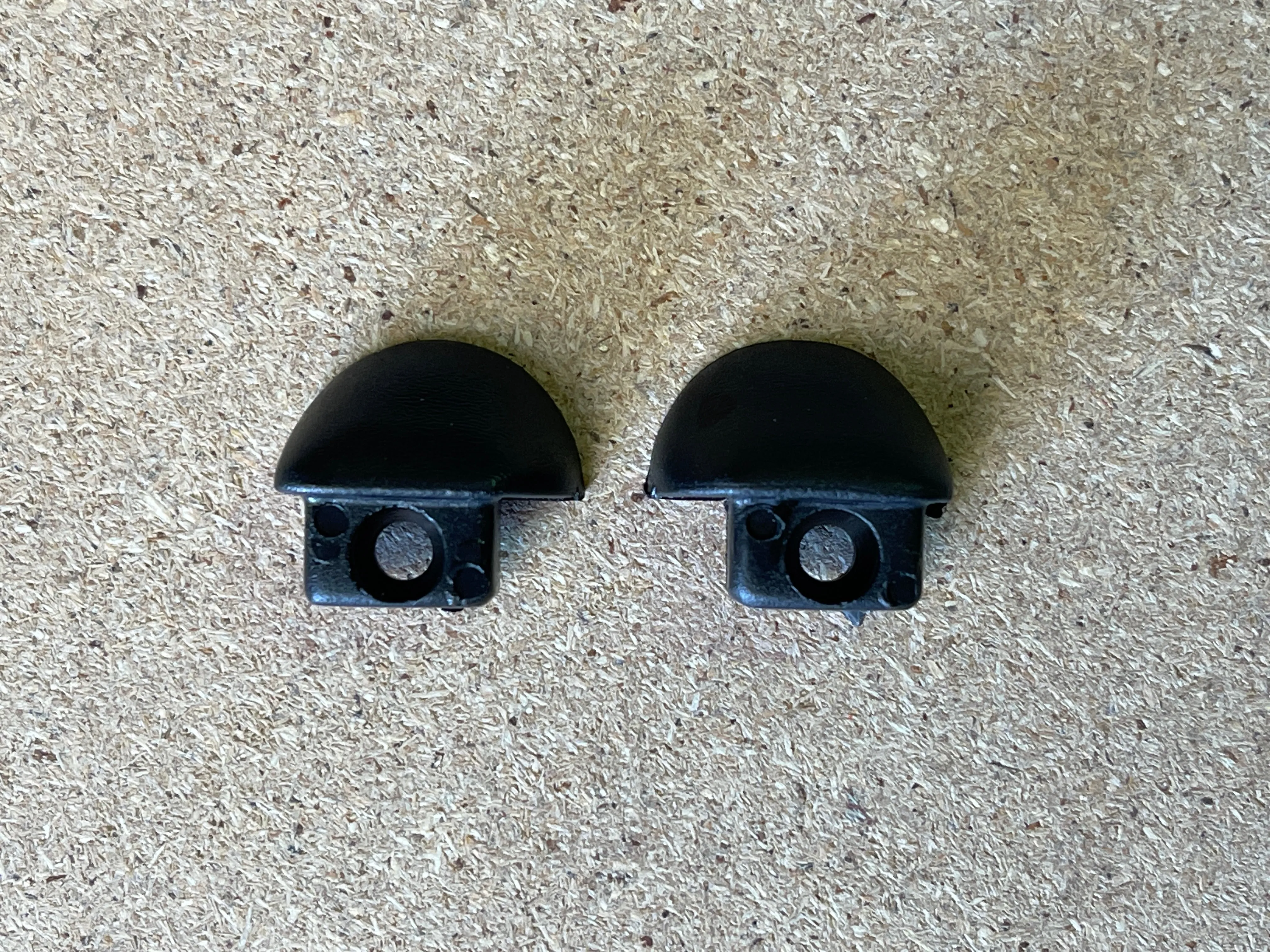 Curtain Rail Stop End - Grey or Black