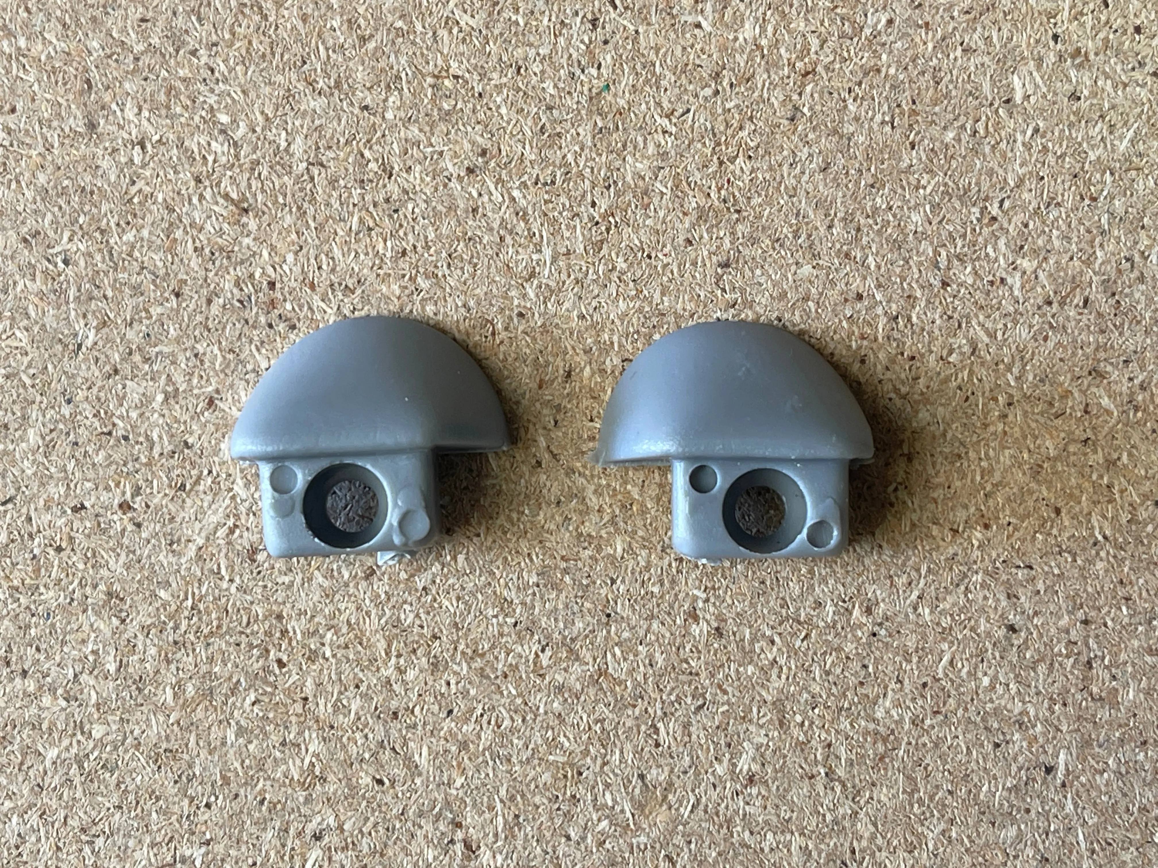 Curtain Rail Stop End - Grey or Black
