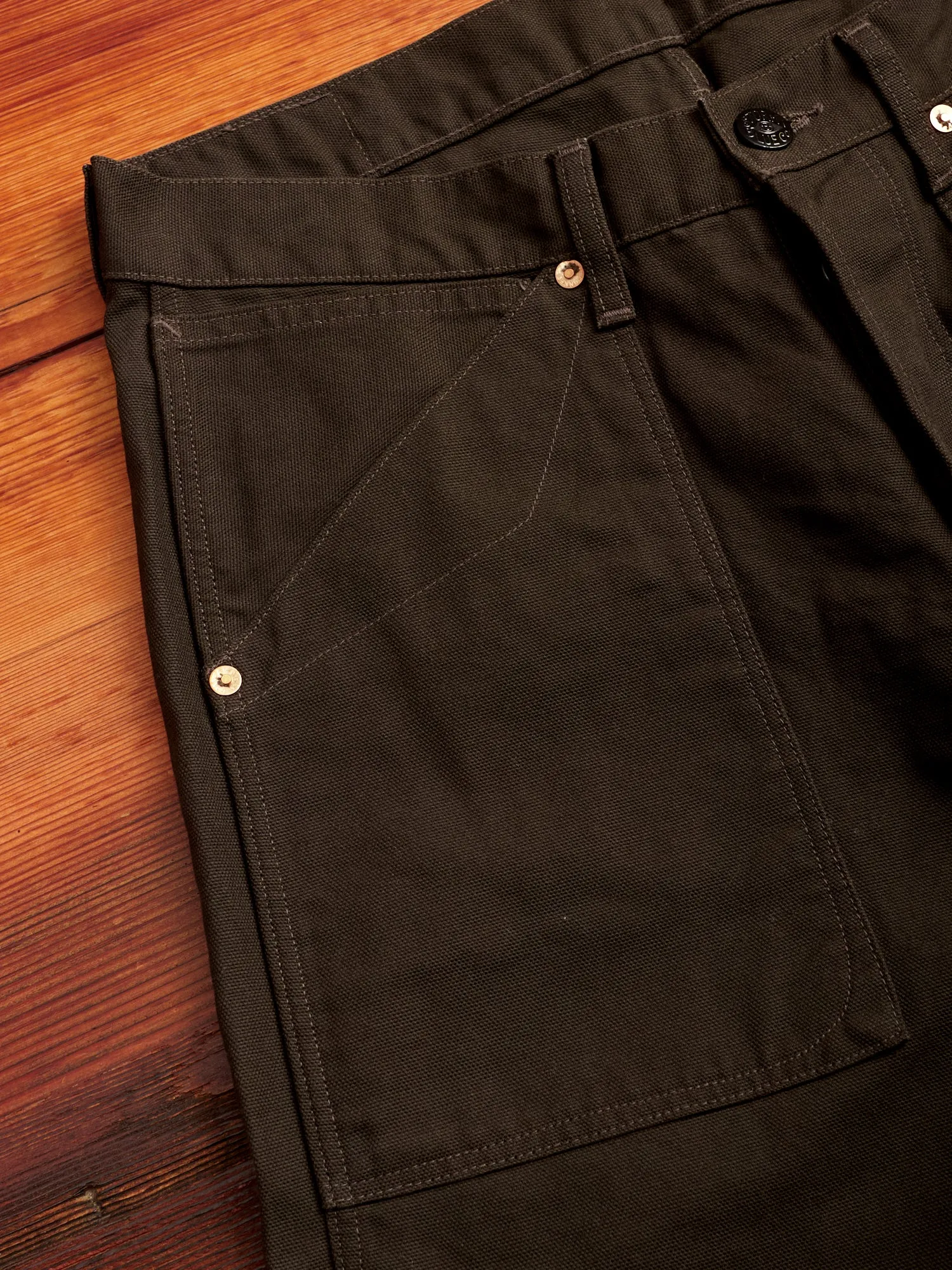 Duck Canvas Work Pants in Charcoal Grey