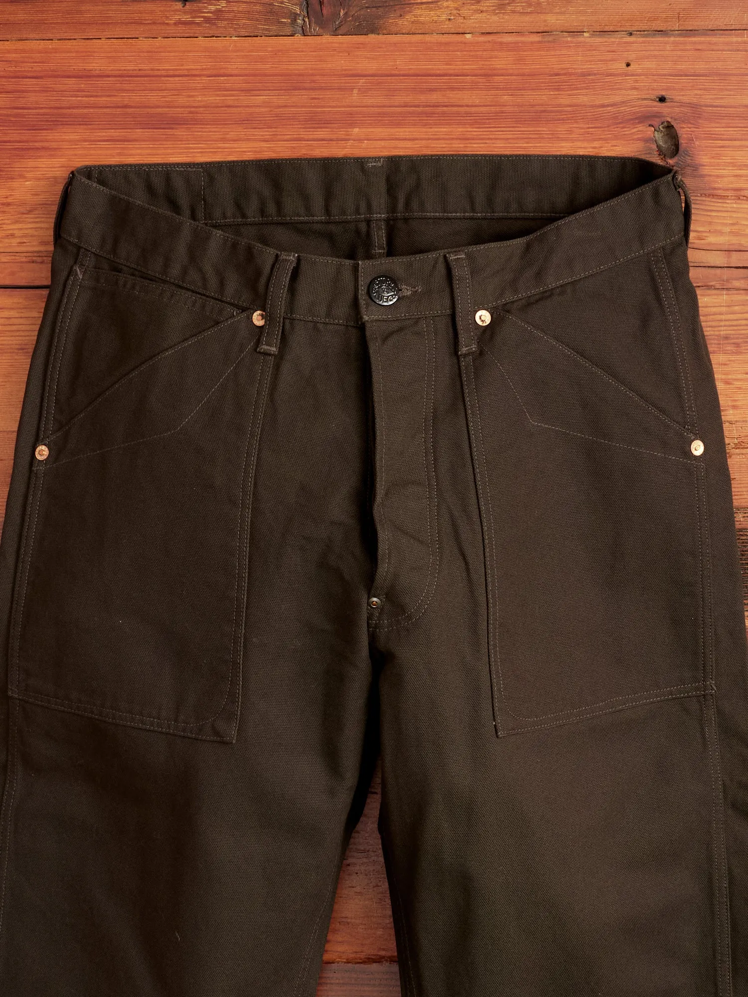 Duck Canvas Work Pants in Charcoal Grey