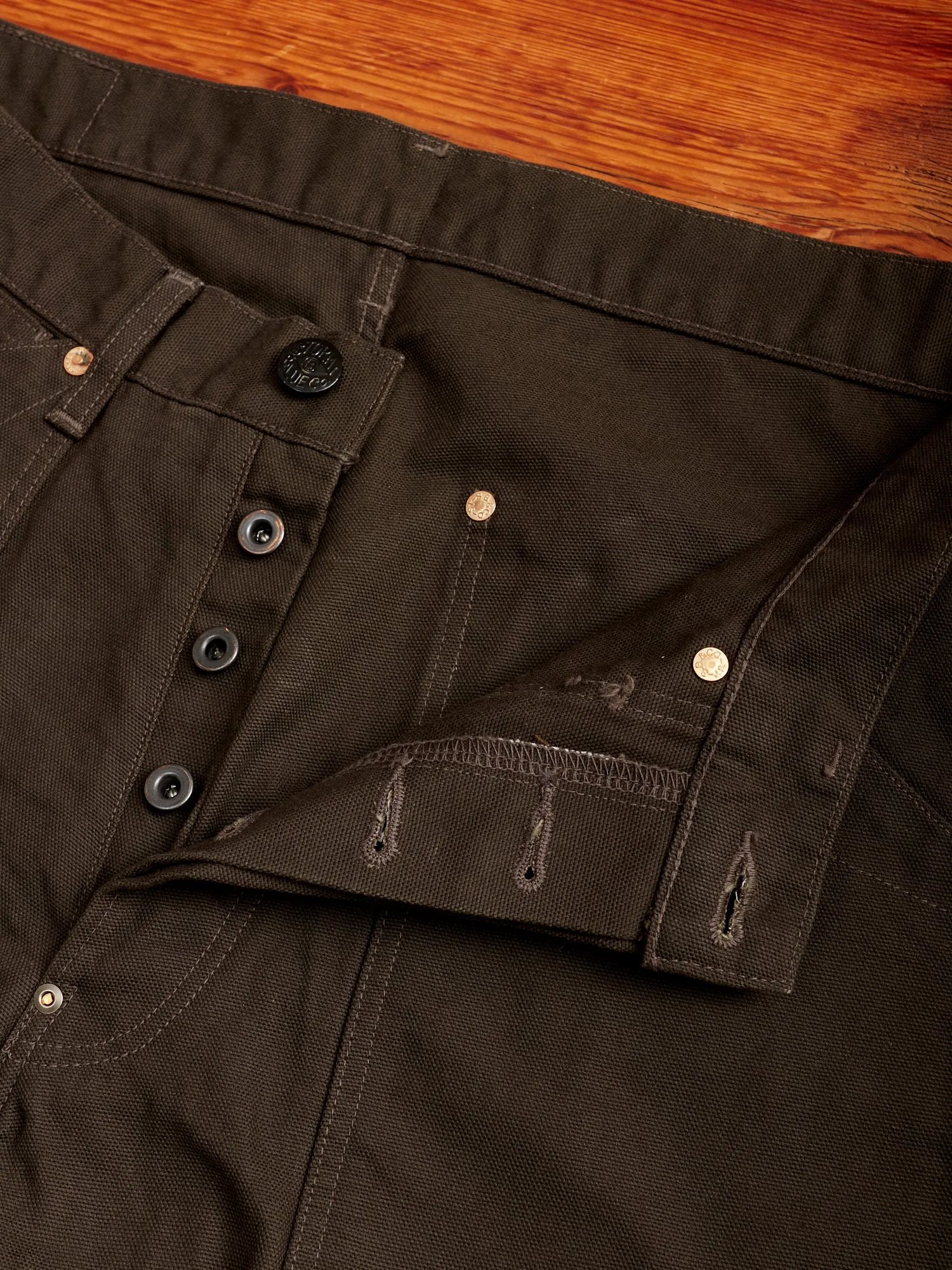 Duck Canvas Work Pants in Charcoal Grey