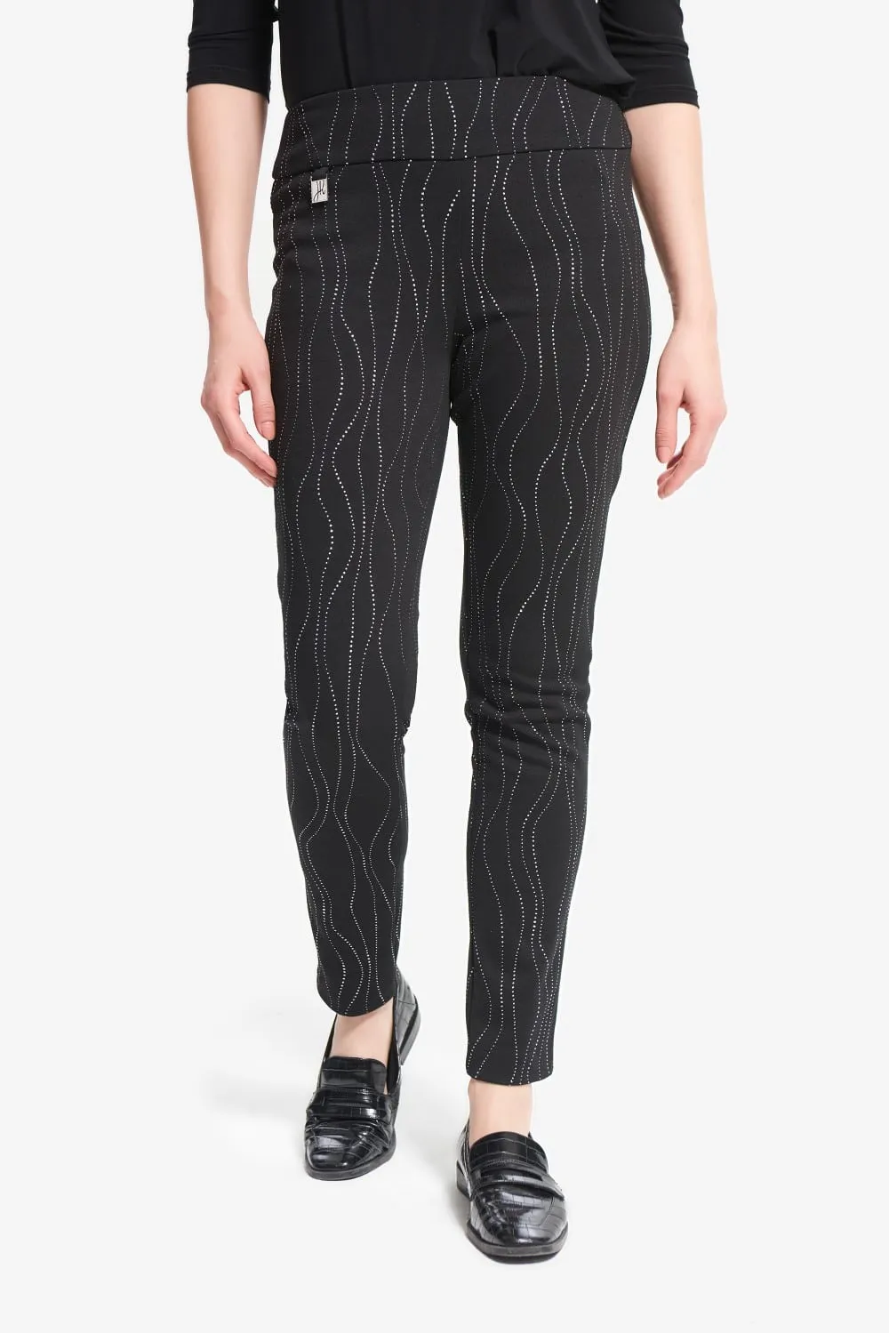 Joseph Ribkoff Pant 214297 Black/Multi*