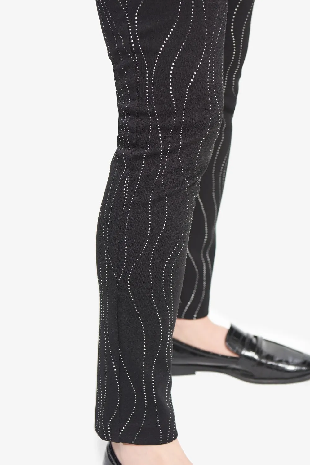 Joseph Ribkoff Pant 214297 Black/Multi*