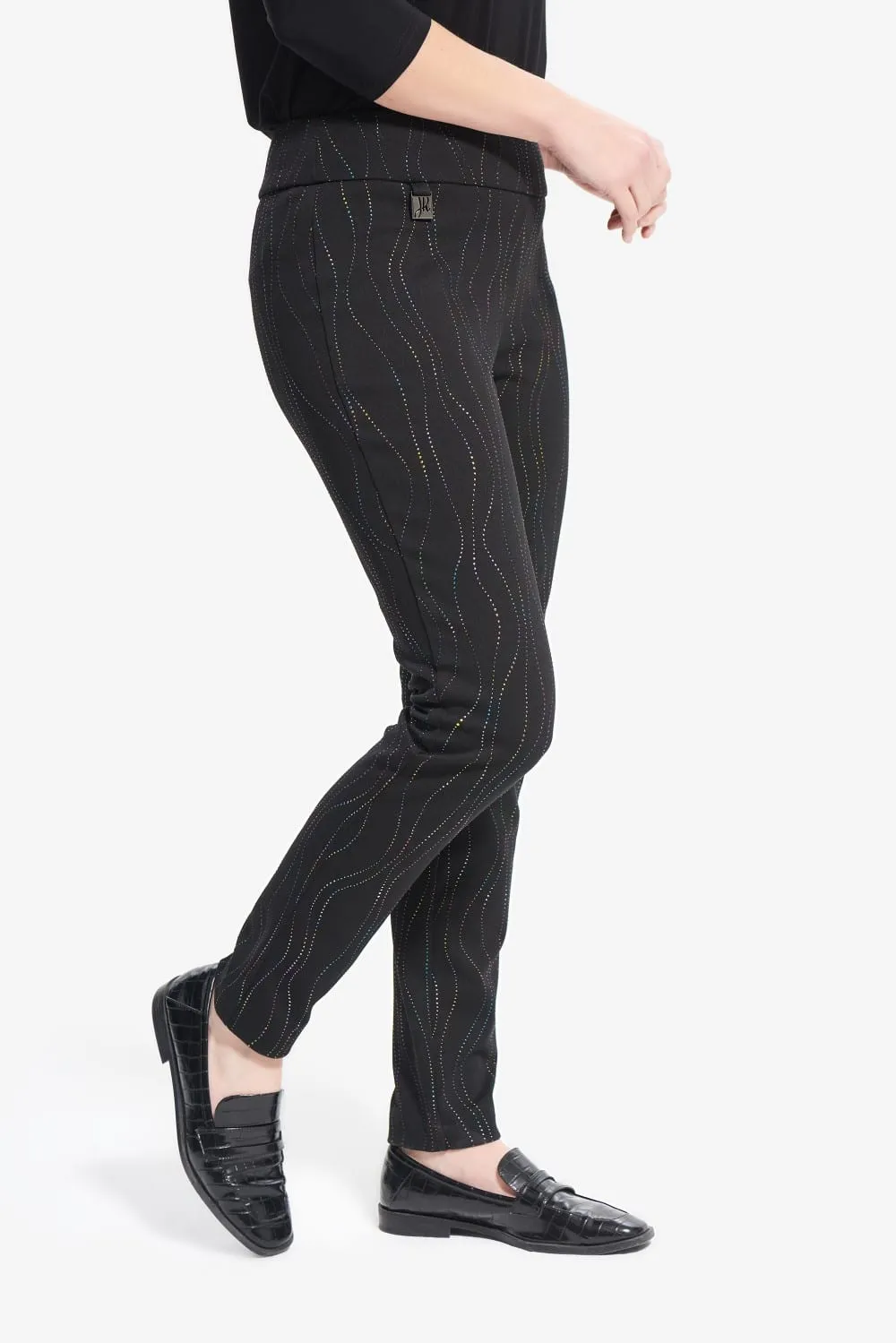 Joseph Ribkoff Pant 214297 Black/Multi*