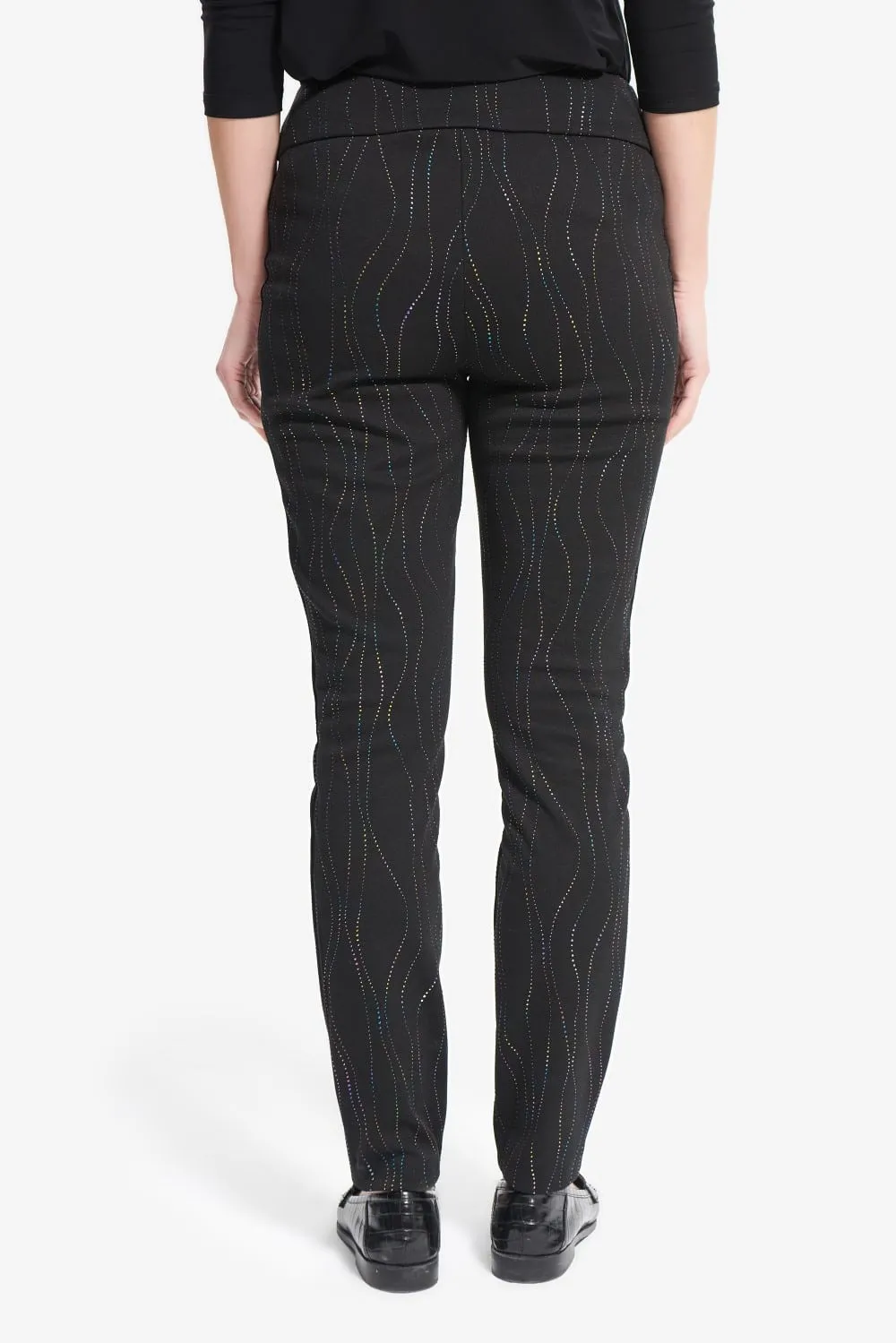 Joseph Ribkoff Pant 214297 Black/Multi*