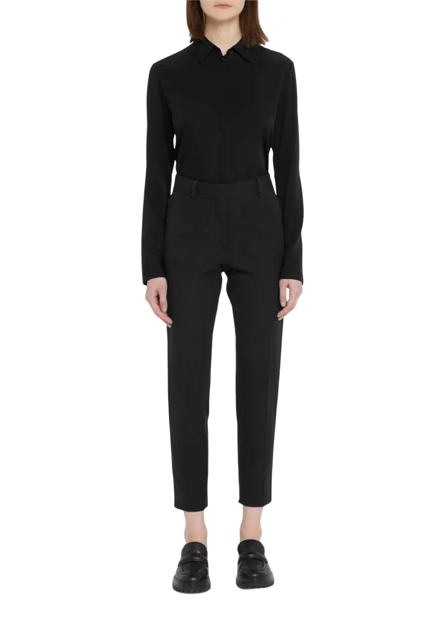 Le Crop Cigarette Trouser - Noir