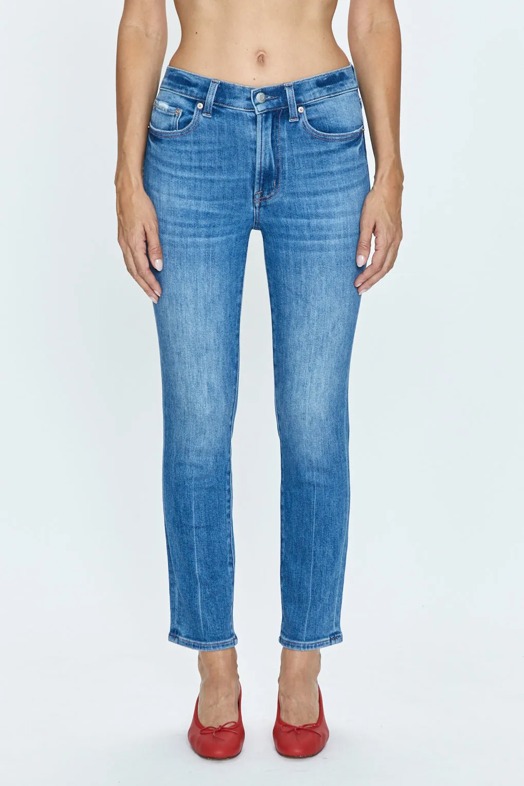 Madi High Rise Slim Jean - Caravan