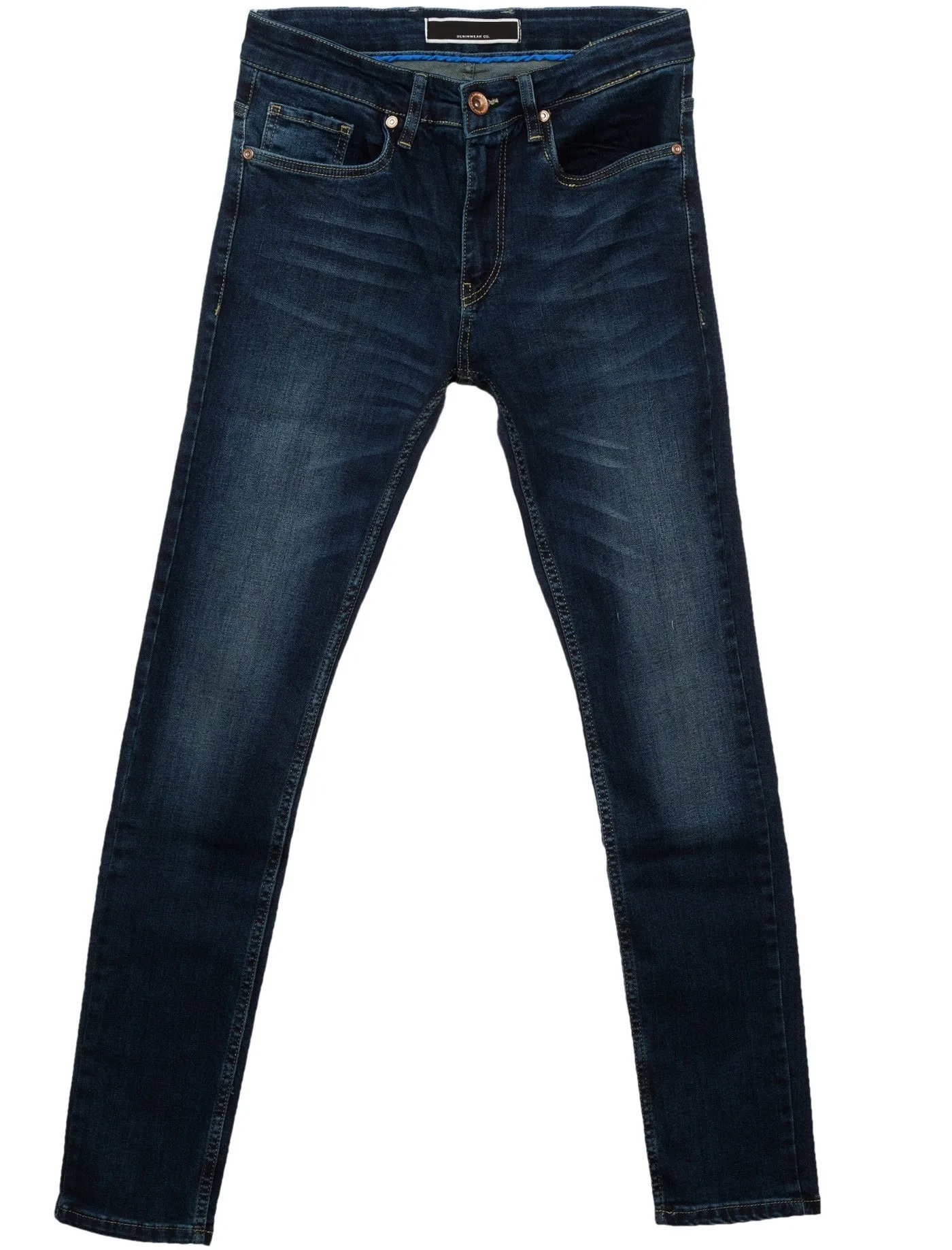 Men Slim Fit Clean Jeans - Blue