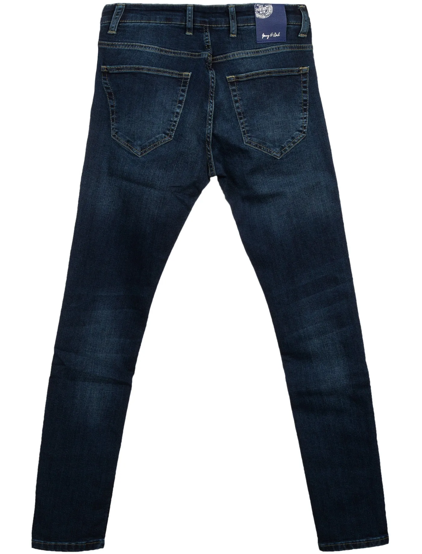 Men Slim Fit Clean Jeans - Blue