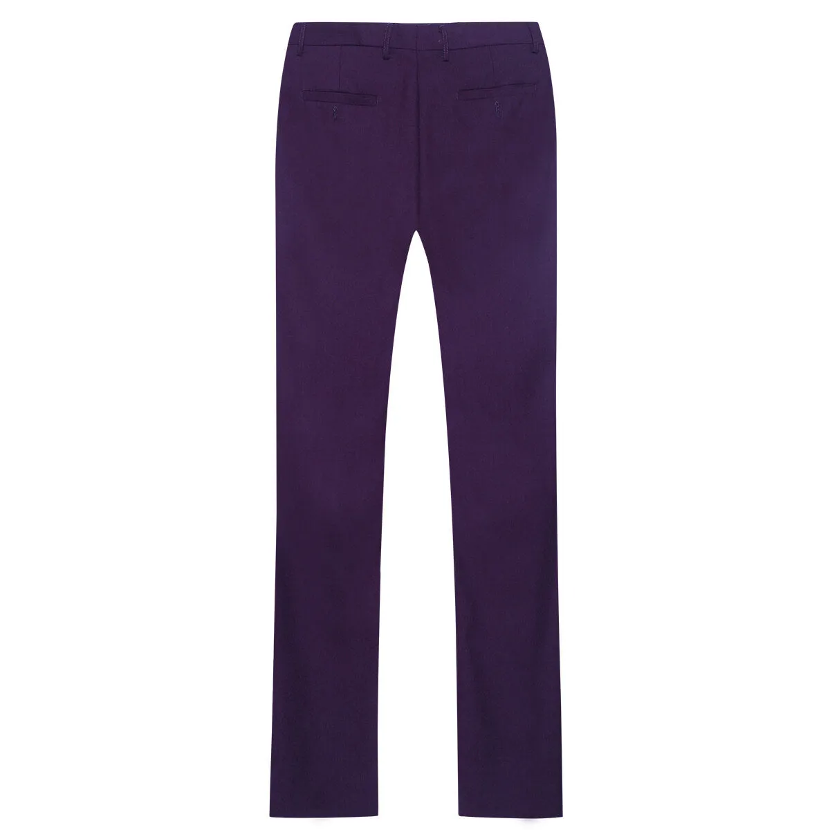 Mens 2-Piece Slim Fit Two Button Purple Suit