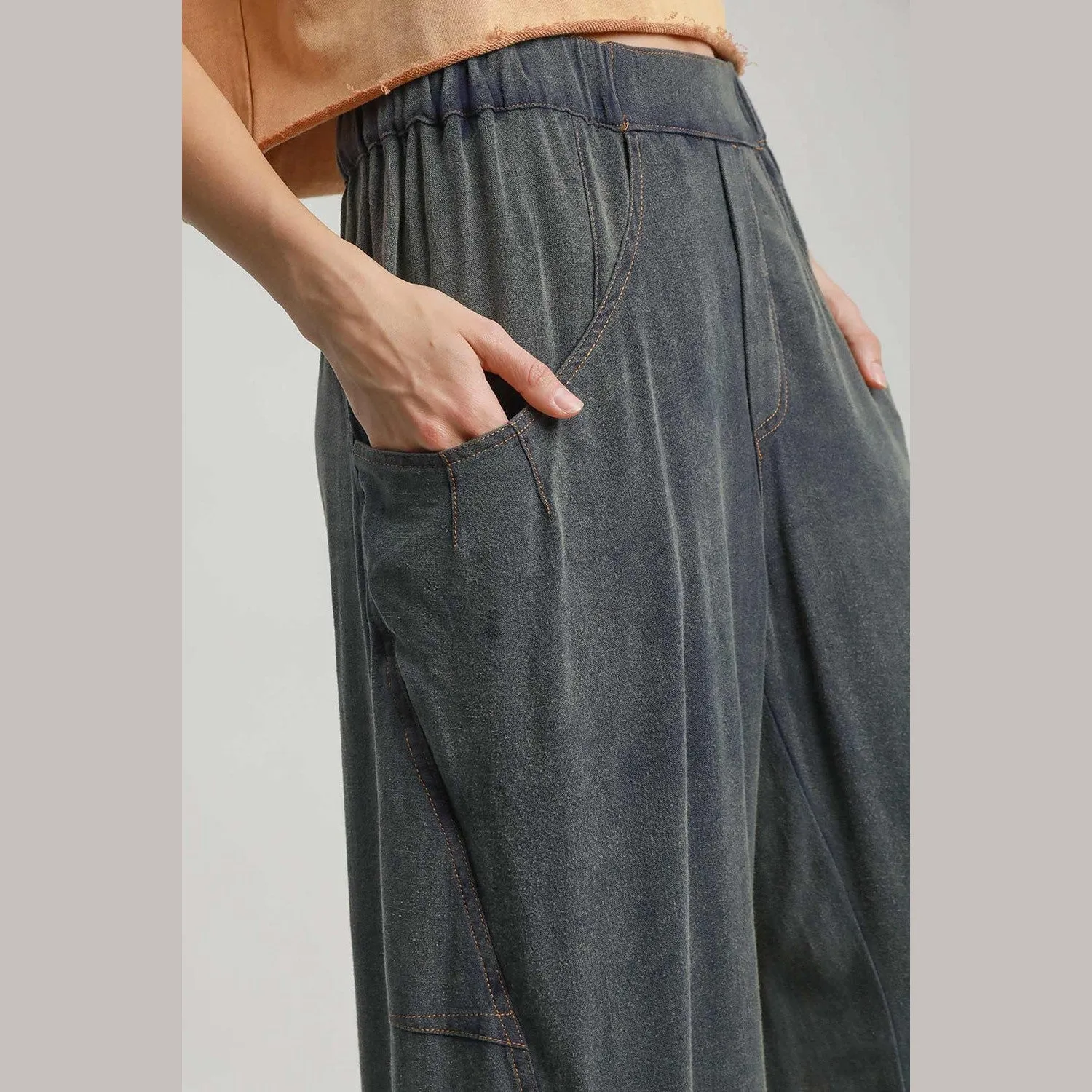 Nothing Ordinary Navy Baggy Fit Pants