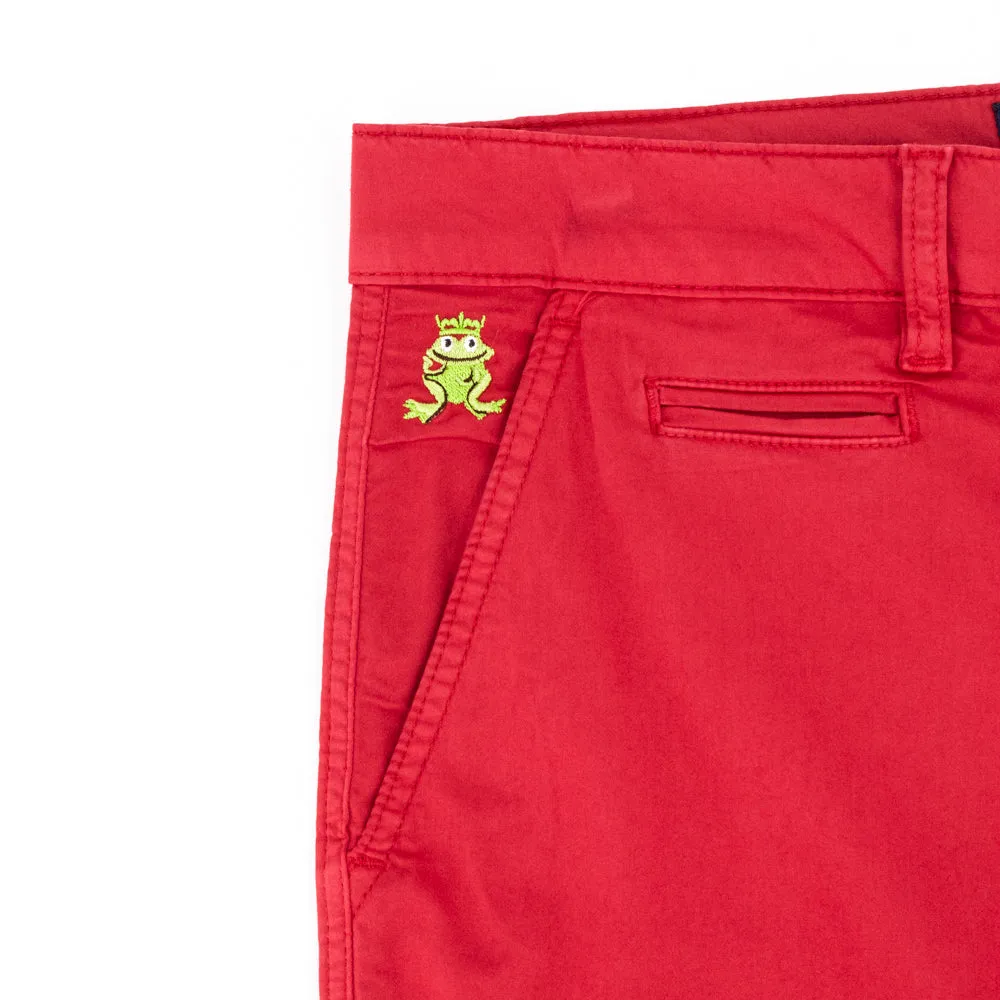 Red FROG Chino Shorts