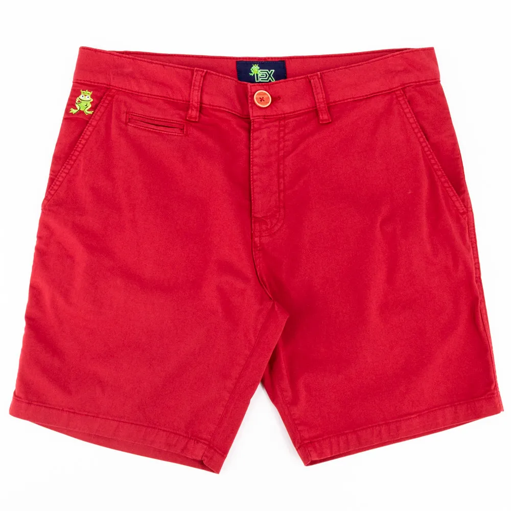 Red FROG Chino Shorts