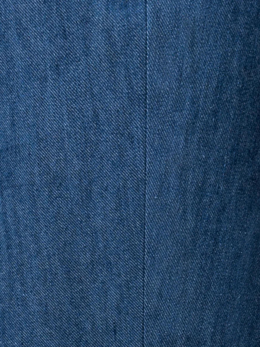 Slim Cotton Denim Stretch Pants with Ankle Length