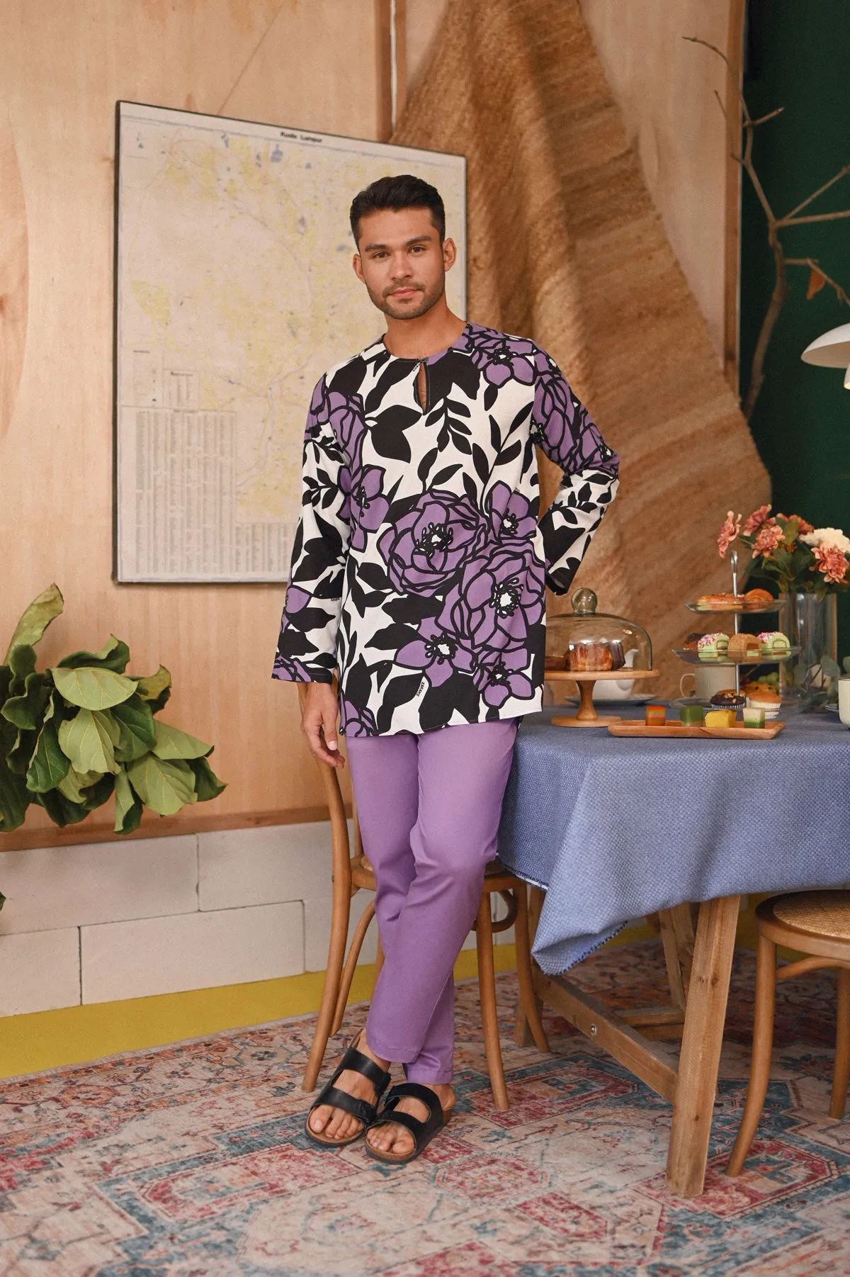 The Perfect Men Slim Fit Pants - Purple