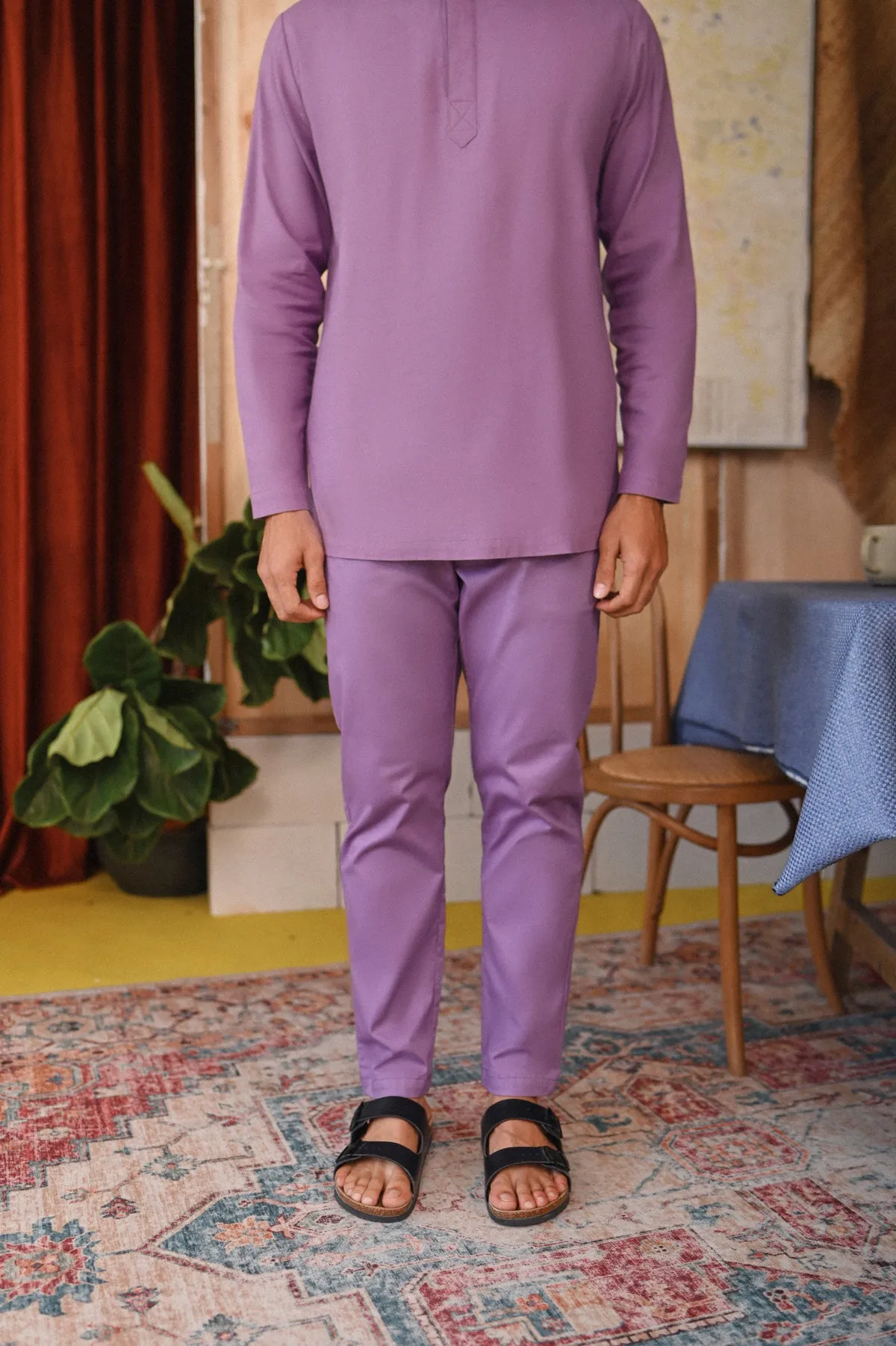 The Perfect Men Slim Fit Pants - Purple